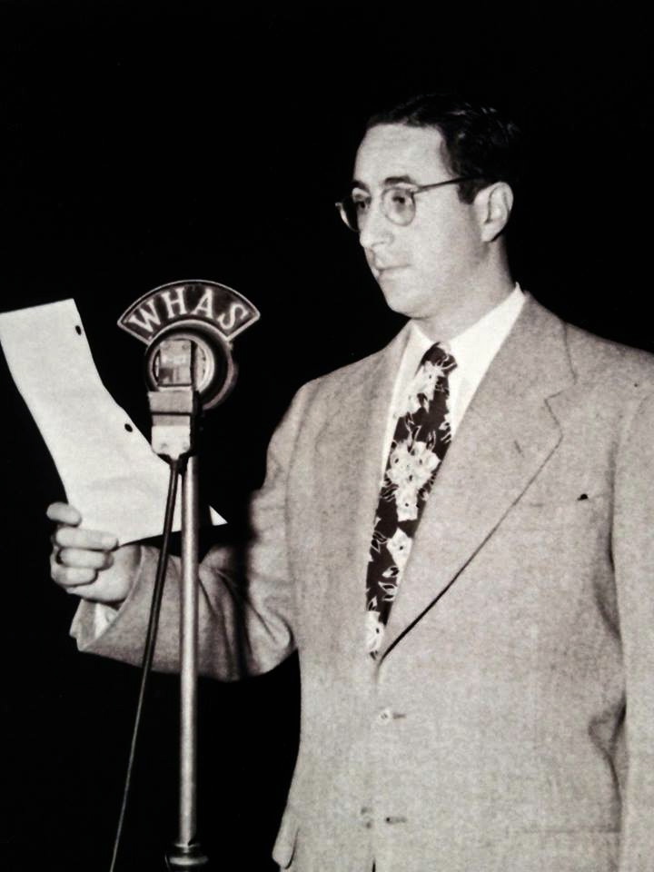 Milton Metz, October 4, 1947 at WHAS studios on W. Liberty Street in Louisville