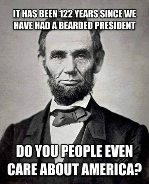 bearded presidents