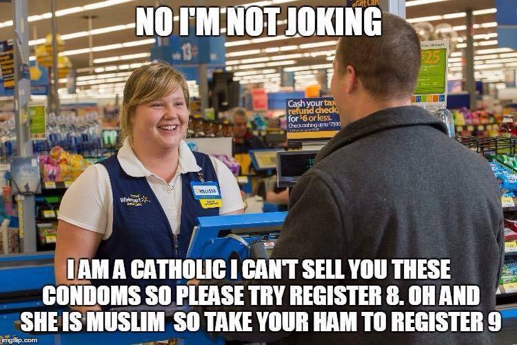 cashier religious objection