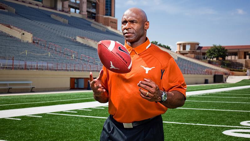 Charlie Strong, head football coach at the University of Texas