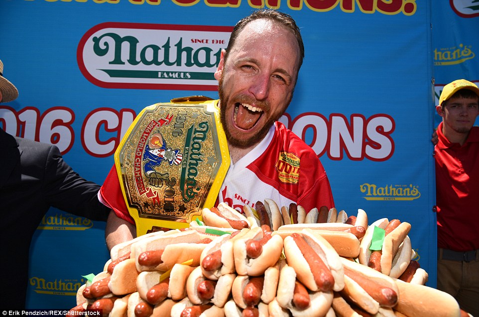 joey jaws chestnut hot dogs